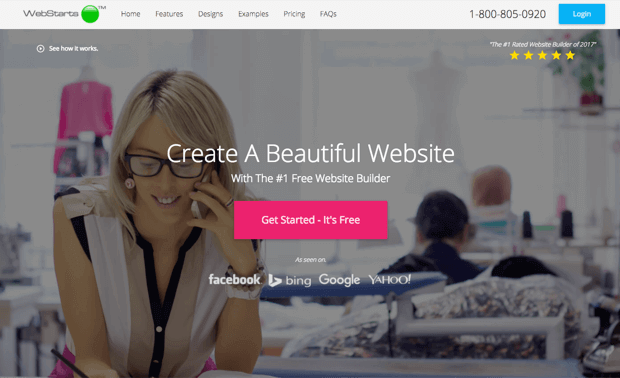 WebStarts free website builder
