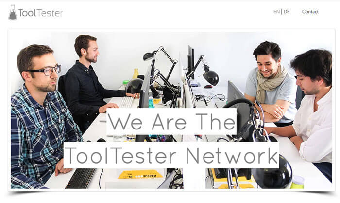 ToolTester website Wix